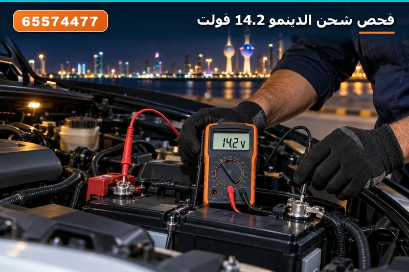 فحص الشحن بالملتيميتر