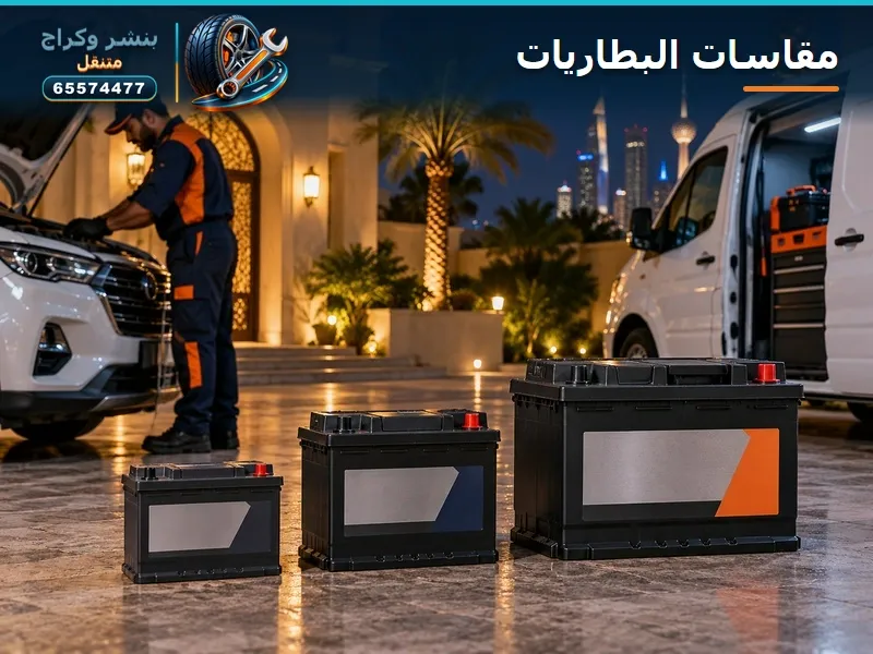 مقاسات بطاريات السيارات — صبحان
