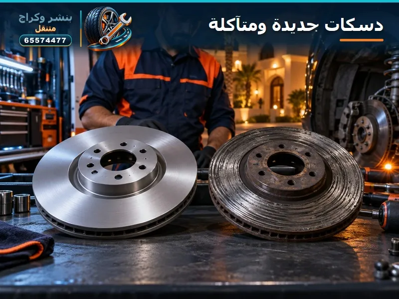 تبديل دسكات (هوبات) الفرامل