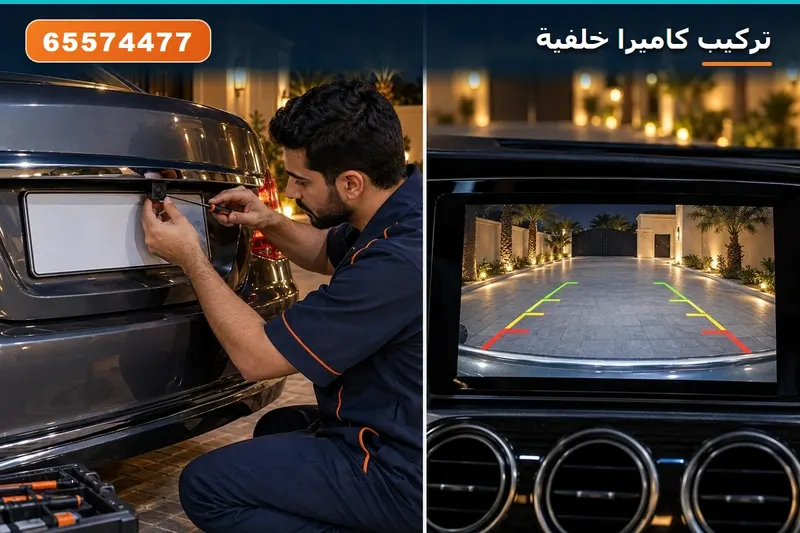 تركيب كاميرا خلفية