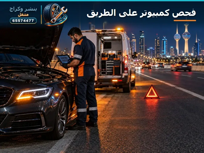 فحص كمبيوتر على الطريق