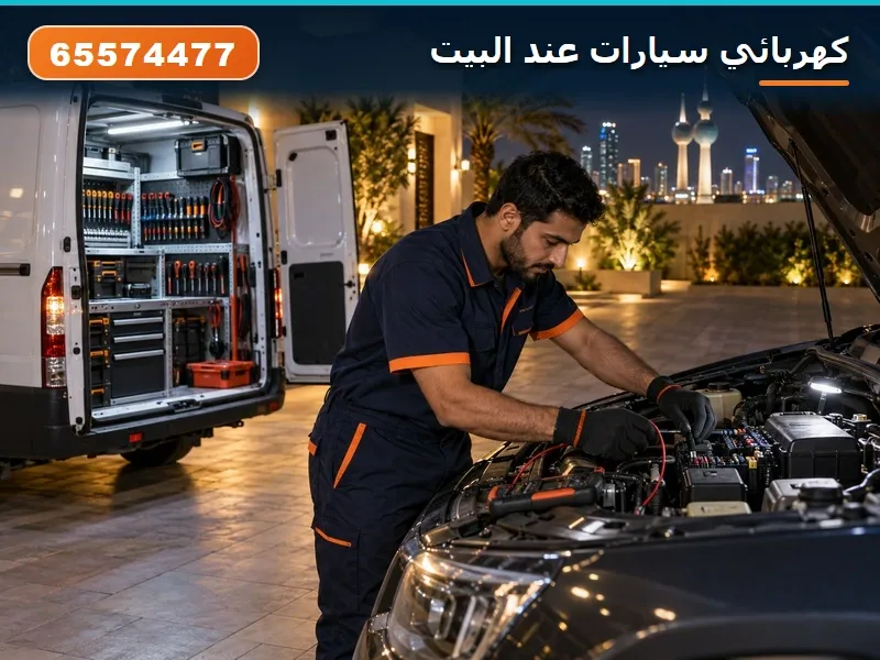 كهربائي سيارات عند البيت — خدمة منازل