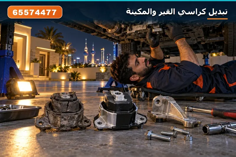 تبديل كراسي القير والمكينة