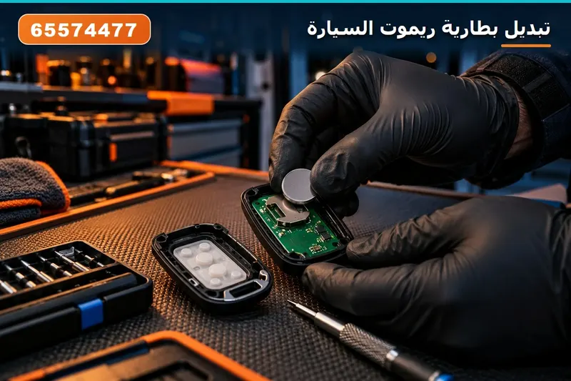 تبديل بطارية ريموت السيارة