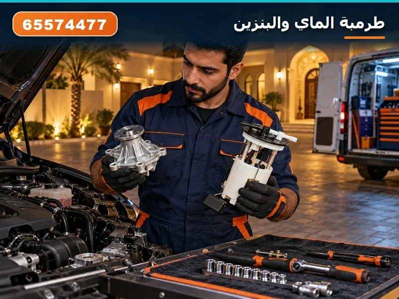 طرمبة الماي والبنزين