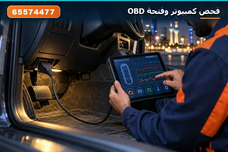 فحص الكمبيوتر وفتحة OBD