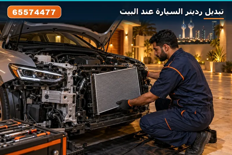 تبديل رديتر السيارة متنقل عند البيت الكويت 65574477