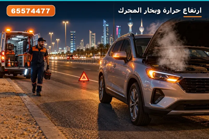ارتفاع الحرارة على الطريق