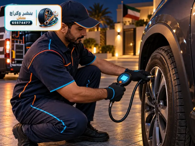 بنجر الصبح والسيارة في كراج البيت بمبارك الكبير
