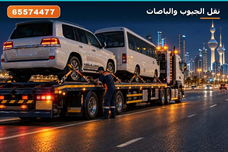 نقل الجيبات الكبيرة والباصات الصغيرة