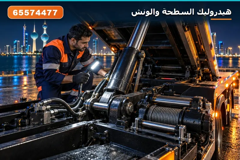 المكبس الهيدروليكي والونش الكهربائي
