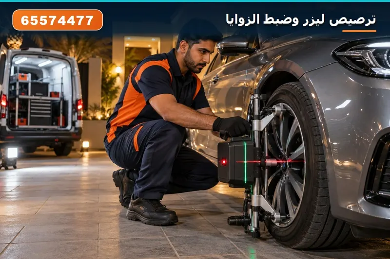ترصيص ليزر وضبط الزوايا