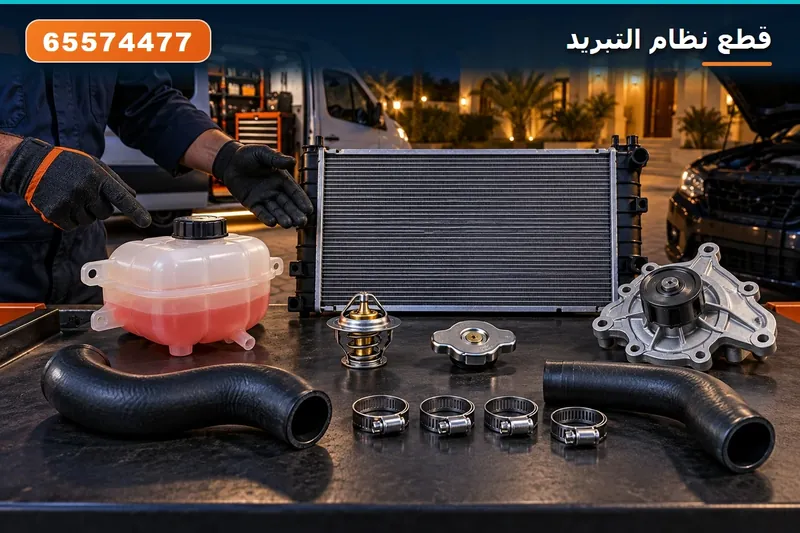 قطع نظام التبريد: رديتر وثرموستات وليّات وطرمبة